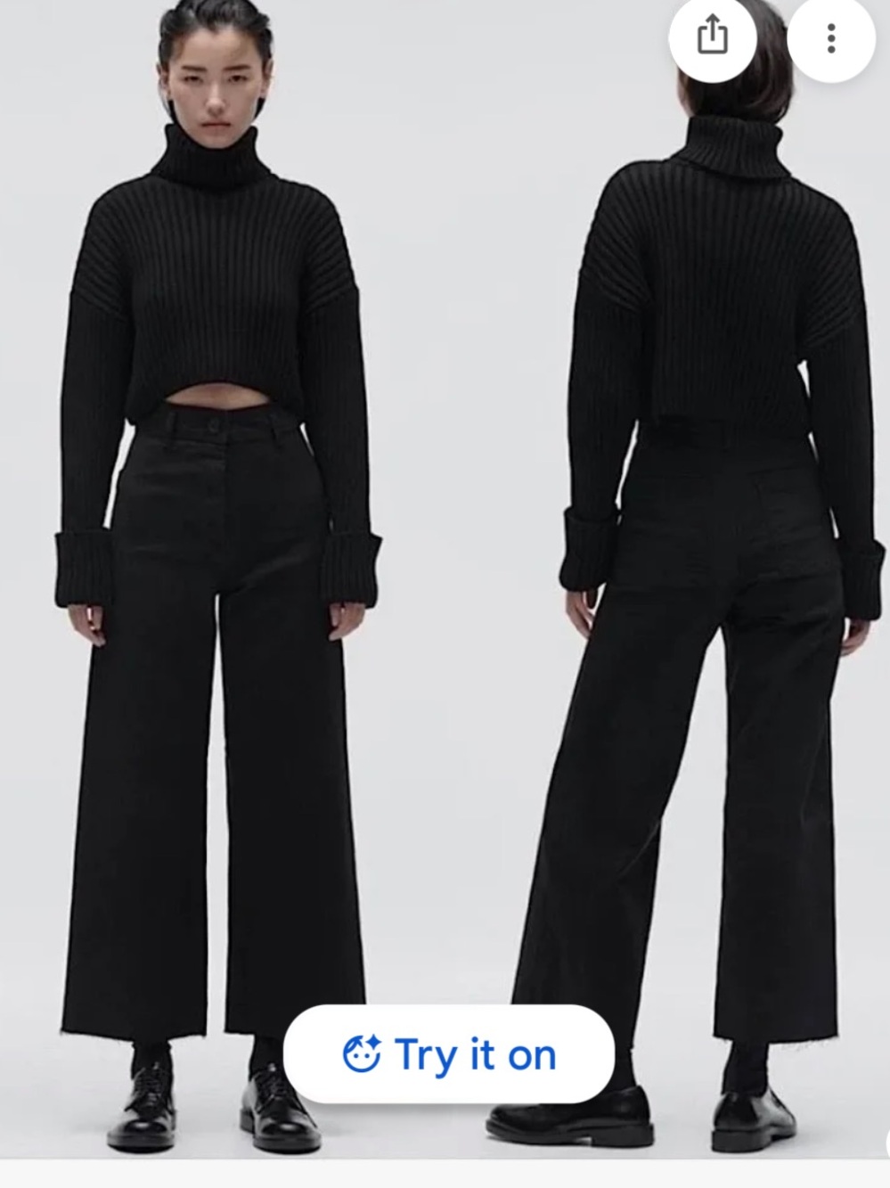 Zara Marine Jeans in Black - Picture 4 of 9